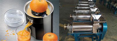 Two kinds of juice extractor 