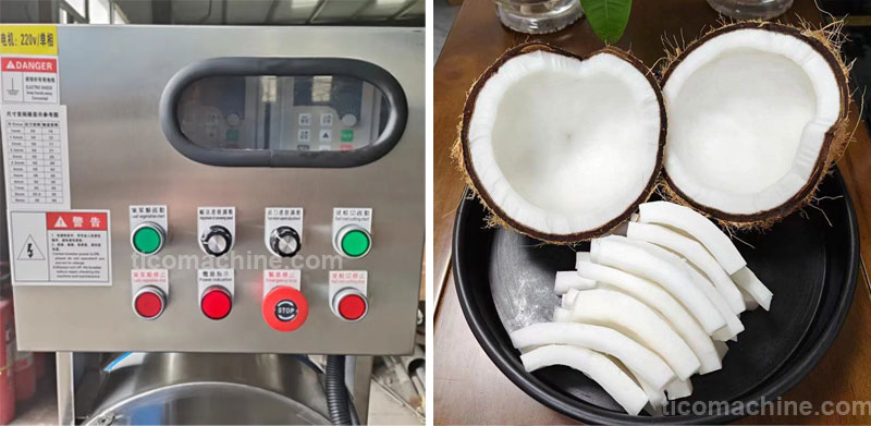 industrial coconut slicer machine