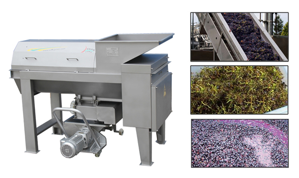 grape stemmer and crusher