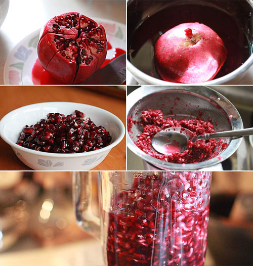 to make pomegranate juice
