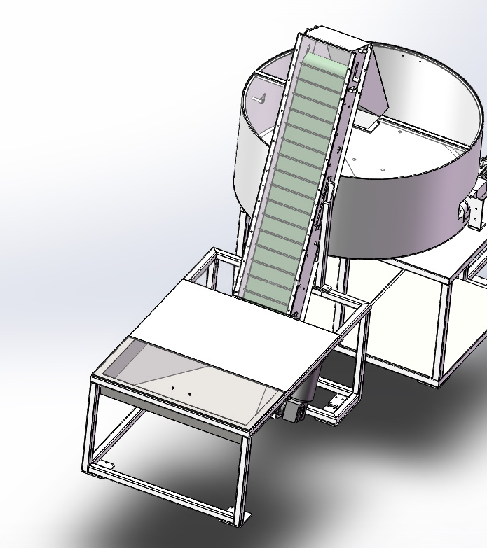 bottle unscrambler design drawing