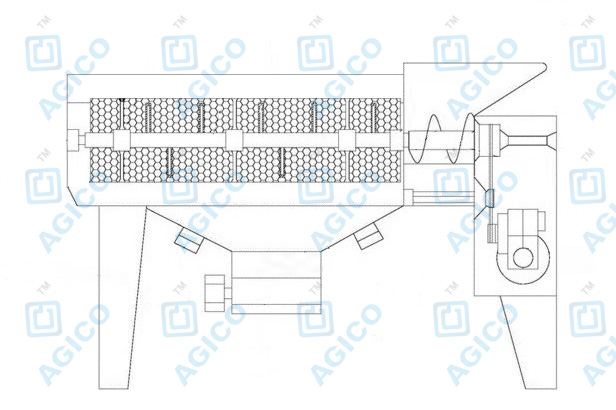 grape destemmer crusher design drawing